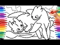 How to Train Your Dragon Coloring Pages How to Draw Toothless Hidden World Coloring Pages