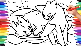 How to Train Your Dragon Coloring Pages How to Draw Toothless Hidden World Coloring Pages