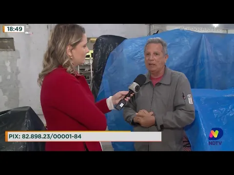 Lar de Idosos Seove pede ajuda após chuva de granizo danificar telhado da entidade em Florianópolis