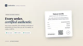 A Certificate of Authenticity for Every Shopify Order - Shopify App by Miko