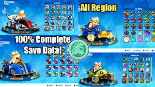 Complete All Car All Character - Crash Team Racing Nitro Fueled Save Data PS4