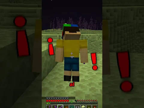Minecraft'ta düştüğümü zanneden arkadaşımı TROLLEDİM !! #shorts