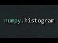 Converting Datasets to Histograms in PYTHON