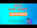 How To Do Pre-Advising At North South University NSU