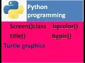 How to change background color title insert image in background Python Turtle Graphics