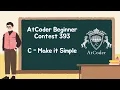 AtCoder Beginner Contest 393 - C Make it Simple
