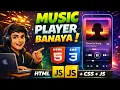 Build a Modern Music Player with HTML CSS JavaScript Web Dev Project