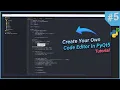 Create Your Own Code Editor in Python Using PyQt5 - Adding Search Option in Sidebar