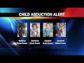 Child Abduction Alert Remains in Effect for 4 Children