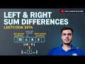 LeetCode 2574 - Left and Right Sum Differences Prefix Sum C Solution