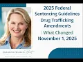 2025 Federal Sentencing Guidelines Drug Trafficking Amendments What Changed November 1 2025