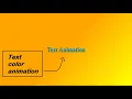 Text color animation with gradient background different text color animation using html