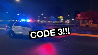 LASD responding to a traffic collision