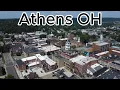Athens OH Downtown Aerial Tour