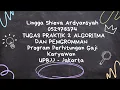 Tugas 3 Algoritma dan Pemrograman Program Gaji Karyawan Java IF dan Array