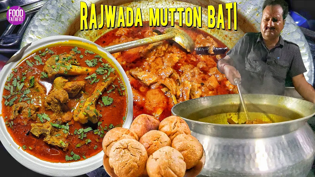 Rajwada Mutton Rajasthani At Non Veg Buggy   Mutton Bati   Indian Street Food