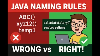 Java Naming Conventions in 2025 camelCase Classes Methods Explained with Examples