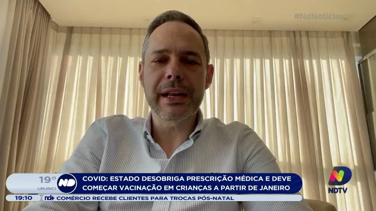 Covid: Estado desobriga prescrição médica e deve começar vacinação em crianças a partir de janeiro