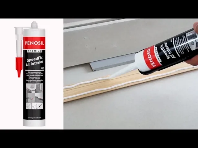 Akriliniai klijai PENOSIL Speedfix All Interior 697, 290 ml, balti