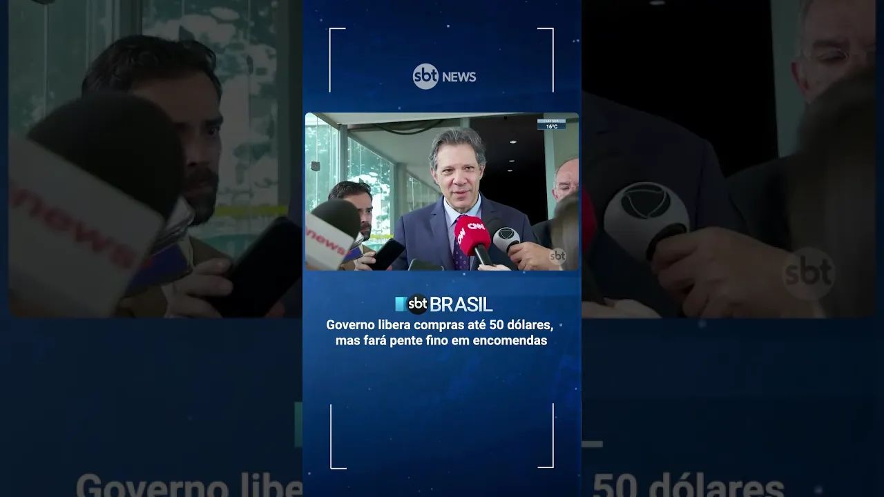 Governo volta atrás e mantém isenção para importações até US$ 50 #shorts