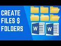 Beginner Tutorial How To Create Files And Folders On Windows PC