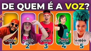 🔊 ADIVINHE O YOUTUBER PELA VOZ | Desafio das Vozes – APENAS 3% VÃO ACERTAR TODOS | QUIZ YOUTUBER