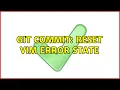 Git commit reset Vim error state