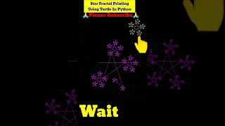 How To Create Star fractal printing using Turtle in Python