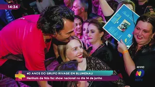 Grupo Rivage comemora 40 anos com banda Nenhum de Nós em Blumenau