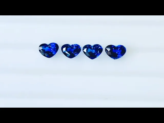 Heart Cornflower Blue Sapphire