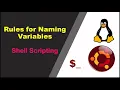 5 Rules for Naming a Variable in Shell Script Variables in Shell Script Shell Scripting Tutorial