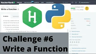 Hakerrank Python Challenge Write a Function Leap Year Logic Explanined