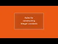 Rules for constructing Integer Constants C - Odia