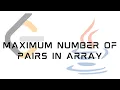 LeetCode 2341 Maximum Number of Pairs in Array Solution in JAVA