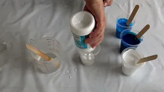I Tried New PVA Glue as a Pouring Medium! 🤍💙 Mixing, Recipes & Stunning Results