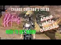FFXIV Changing Chocobo s Color How to get Seeds for Fruits Snow White Chocobo
