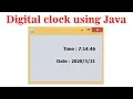 Digital clock using Java