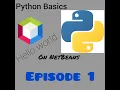 Episode1 First Python application on Netbeans Hello world