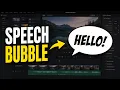 How to make speech bubbles in Davinci Resolve