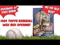 40YR OLD WAXBOX 1984 Topps Baseball Certified BBCE Wax Box Opening