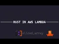 Using Rust in AWS Lambda Functions Introduction to cargo-lambda