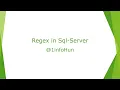 Sql server Regex - how to execute in