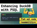 DuckDB gets better with plugins like PSQL