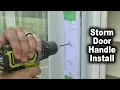 How to Install a Storm Door Handle Andersen Storm Door 400 Series The Fixer Clips