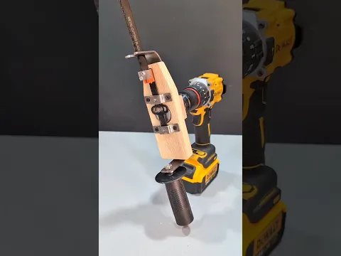 How to Make a Wood Cutting Attachment for a Drill Machine #shorts #tips