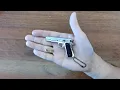 Mini Colt M1911 Gun Keychain with Bullets Unboxing 2022 - Miniature Toy Pistol in 1 3 Scale
