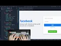 ASMR Programming - How to Build Facebook Login Page in HTML and CSS