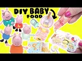 Download Lagu Peppa Pig Tales Baby Evie, George, Mummy, Daddy Characters Make Mini Baby Food! Crafts for Kids MP3