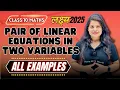 Linear Equations In Two Variables All Examples Chapter 3 2025