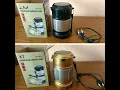 Camping lamp solar zoom black and gold unboxing